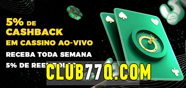 Promoções do cassino ao Vivo club77